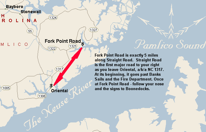 Map of Fork Point and Surrounding Area